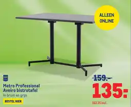 Makro Metro professional aveiro bistrotafel aanbieding