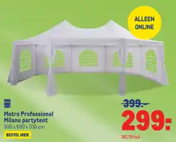 Makro Metro professional milano partytent aanbieding