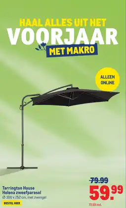 Makro Tarrington house helena zweefparasol aanbieding