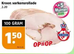 Poiesz Kroon varkensrollade aanbieding