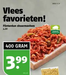 Poiesz Flinterdun shoarmavlees aanbieding