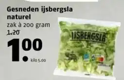 Poiesz Gesneden ijsbergsla naturel aanbieding