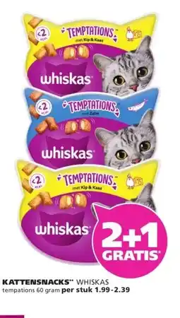 Ranzijn KATTENSNACKS WHISKAS aanbieding