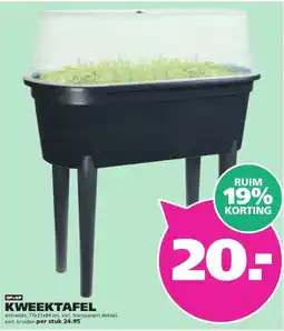 Ranzijn KWEEKTAFEL aanbieding