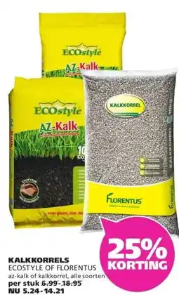 Ranzijn KALKKORRELS ECOSTYLE OF FLORENTUS aanbieding