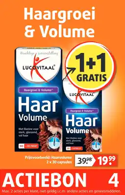 Lucovitaal Haargroei & Volume aanbieding
