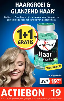 Lucovitaal HAARGROEI & GLANZEND HAAR' aanbieding