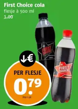 Poiesz First choice cola aanbieding
