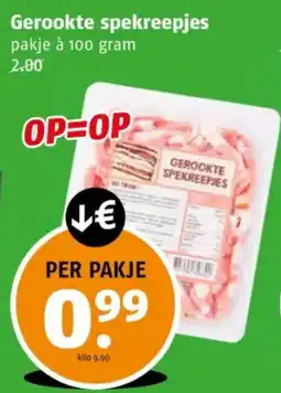 Poiesz Gerookte spekreepjes aanbieding