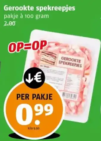 Poiesz Gerookte spekreepjes aanbieding