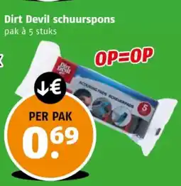 Poiesz Dirt devil schuurspons aanbieding