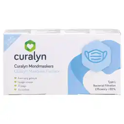 Kruidvat Curalyn Mondmaskers aanbieding