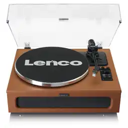 Bol.com Lenco Platenspeler met Bluetooth - Vier ingebouwde Speakers 40W RMS - LS-430BN - Bruin aanbieding
