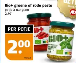 Poiesz Bio+ groene of rode pesto aanbieding