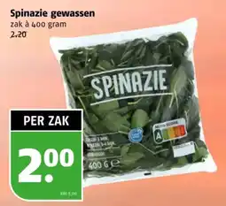 Poiesz Spinazie gewassen aanbieding