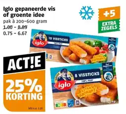 Poiesz Iglo gepaneerde vis of groente idee aanbieding