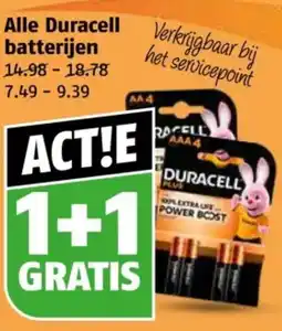 Poiesz Alle Duracell batterijen aanbieding