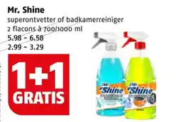 Poiesz Mr. Shine superontvetter of badkamerreiniger 2 flacons à 700/1000 ml aanbieding