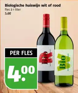 Poiesz Biologische huiswijn wit of rood aanbieding