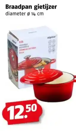 Poiesz Braadpan gietijzer aanbieding