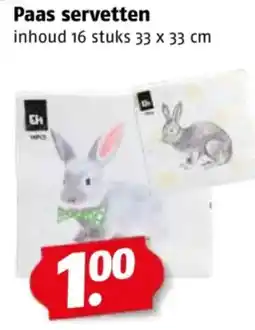 Poiesz Paas servetten inhoud aanbieding