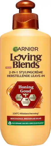 Etos Garnier Loving Blends Honing Goud Leave-In Crème 200 ML aanbieding