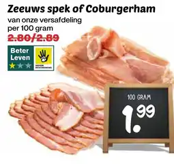 De Boerenschuur Zeeuws spek of Coburgerham aanbieding