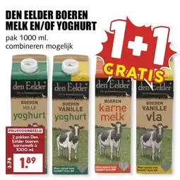 De Boerenschuur Den eelder boeren melk en of yoghurt aanbieding