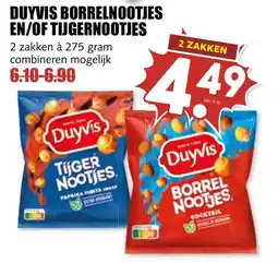 De Boerenschuur Duyvis borrelnootjes en of tijgernootjes aanbieding