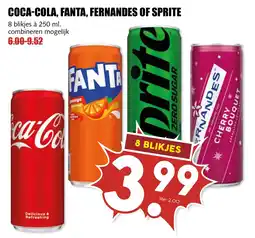 De Boerenschuur Coca-cola, fanta, fernandes of sprite aanbieding