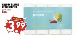 De Boerenschuur G'woon 2 laags keukenpapier aanbieding