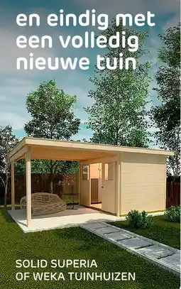 Praxis Solid superia of weka tuinhuizen aanbieding
