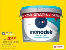 Praxis Histor monodek muurverf aanbieding