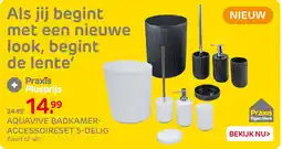 Praxis Aquavive badkamer accessoireset aanbieding