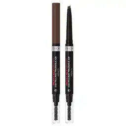 Trekpleister L'Oréal Paris Infaillible 24H Brow 3.0 Brunette Filling Triangular Pencil aanbieding