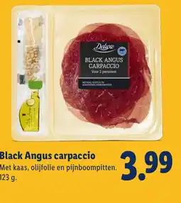 Lidl Black Angus carpaccio aanbieding