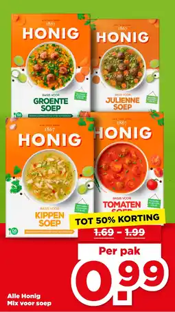 PLUS Alle Honig Mix voor soep aanbieding