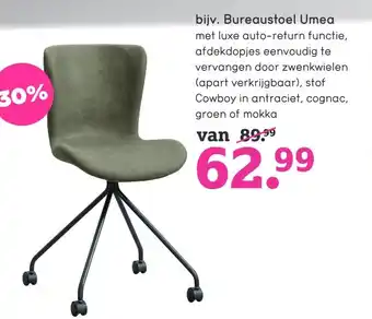 Leen Bakker Bureaustoel Umea aanbieding