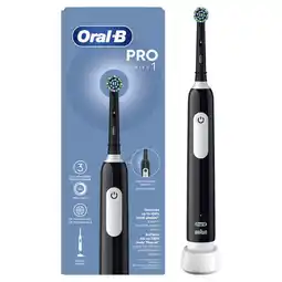 Etos Oral-B Pro 1 Zwart Elektrische Tandenborstel aanbieding