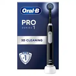 Etos Oral-B Pro 1 Zwart Elektrische Tandenborstel aanbieding