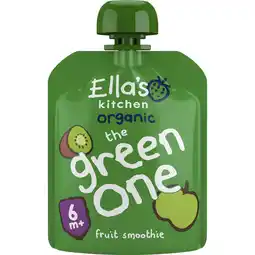 Etos Ella's Kitchen Bio Knijpfruit The Green One 90 gram aanbieding