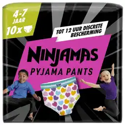 Etos Ninjamas Pants Luierbroekjes Meisje Maat 7 4-7 Jaar 10 Stuks aanbieding