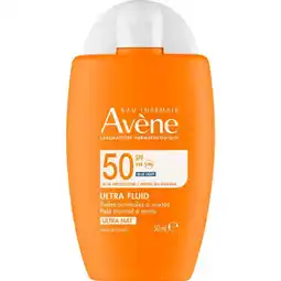 Etos Avène Ultra Fluid Invisible Zonnebrand Gezicht SPF50 50 ML aanbieding