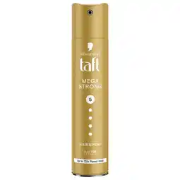 Etos Taft Haarspray Mega Strong 250 ML aanbieding