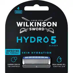 Etos Wilkinson Sword Hydro5 Blades 4 pack aanbieding
