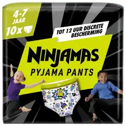 Etos Ninjamas Pants Luierbroekjes Jongen Maat 7 4-7 Jaar 10 Stuks aanbieding