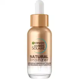 Etos Garnier Ambre Solaire Natural Bronzer Zelfbruiner Gezichtsdruppels 30 ML aanbieding