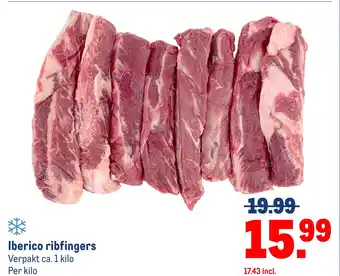 Makro Iberico ribfingers aanbieding