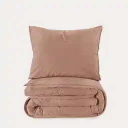 Wehkamp NOUS Living stone washed katoenen dekbedovertrek 1 persoons (140x200 cm) aanbieding