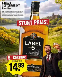 Dirck 3 Label 5 scotch whisky aanbieding